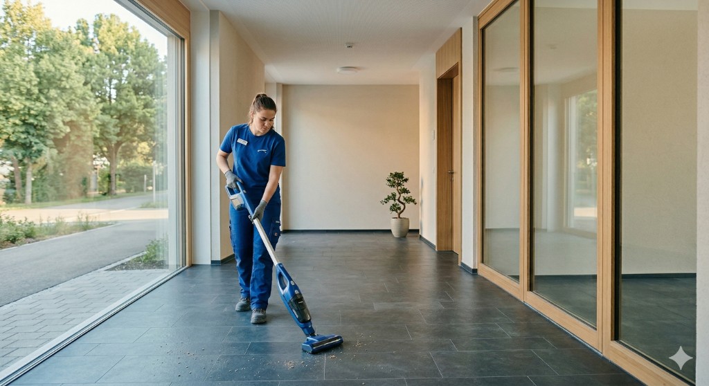 Unterhaltsreinigung in modernen Räumen